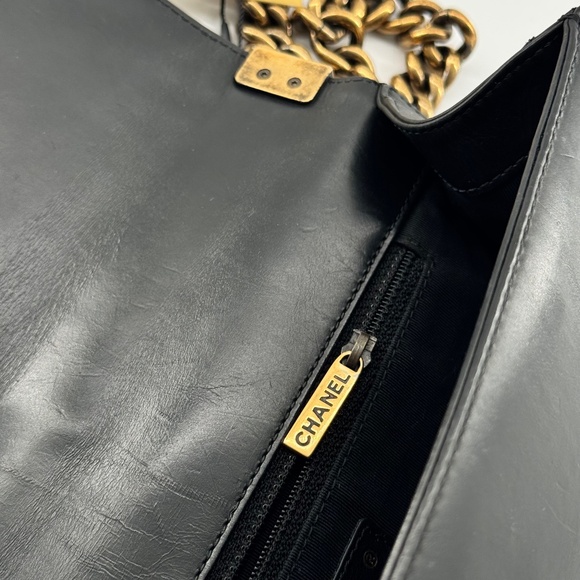 Chanel Black Boy Leather Handbag - Picture 13 of 13